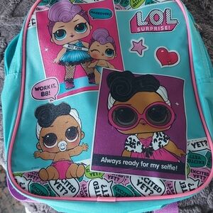 L.O.L. Surprise! Teal and Pink Doll Backpack
